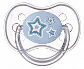 Купить canpol (канпол) пустышка круглая силиконовая 6-18 месяцев newborn baby голубая 1 шт в Дзержинске