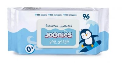 Купить joonies (джунис) салфетки влажные детские, 96 шт с крышкой в Дзержинске