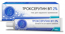 Купить троксерутин вп, гель для наружного применения 2% 100г в Дзержинске