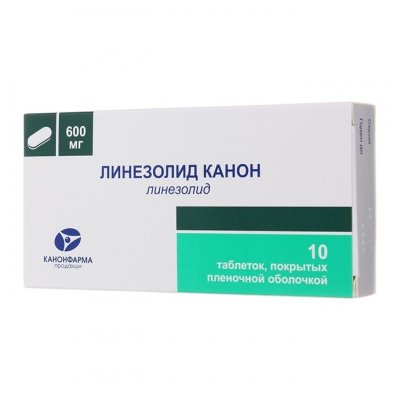 Купить линезолид-канон, таблетки, покрытые пленочной оболочкой 600мг, 10 шт в Дзержинске