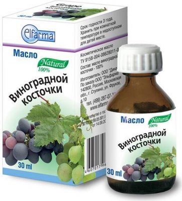Купить масло косм виноград.косточки 30мл (ботаника ооо, россия) в Дзержинске