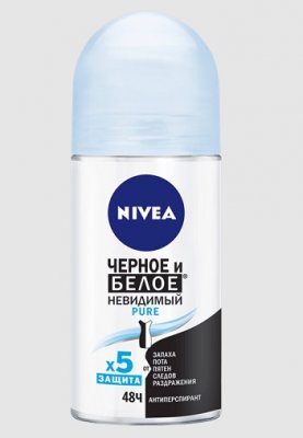 Купить nivea (нивея) дезодорант шариковый невидимая защита пюр, 50мл в Дзержинске