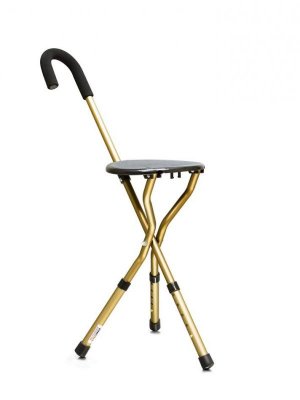 Купить трость amcs37 металлическая комбинированная с трехопорным стулом с регулируемой высотой в Дзержинске