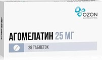 Купить агомелатин, таблетки, покрытые пленочной оболочкой 25мг, 28 шт в Дзержинске