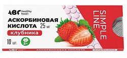 Купить аскорбиновая кислота вкус клубники abc healthy food таблетки 25мг 10шт бад в Дзержинске