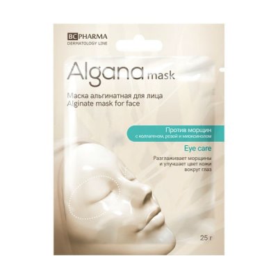 Купить альгана маск (alganamask) маска для кожи вокруг глаз альгинатная против морщин, 1 шт в Дзержинске