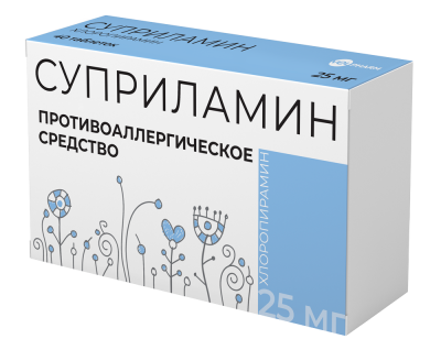 Купить суприламин, таблетки 25мг, 40 шт от аллергии в Дзержинске
