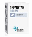 Купить пирацетам, таблетки, покрытые пленочной оболочкой 800мг, 30 шт в Дзержинске