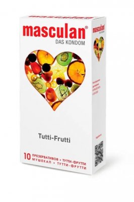 Купить masculan (маскулан) презервативы с ароматом тутти-фрутти tutti-frutti, 10 шт в Дзержинске
