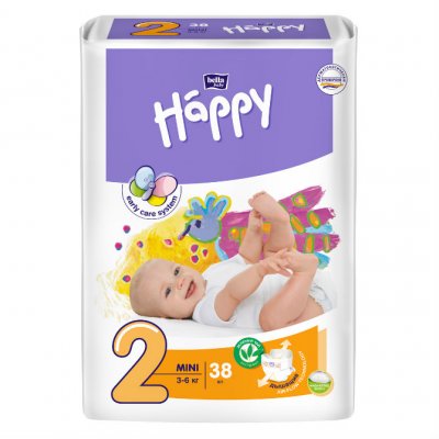 Купить bella baby happy (белла) подгузники 2 мини 3-6кг 38 шт в Дзержинске