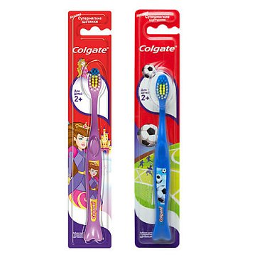 Колгейт (Colgate) Зубная щетка детская супермягкие щетинки от 2 лет, 1 шт