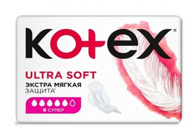 Купить kotex ultra soft (котекс) прокладки супер 8шт в Дзержинске