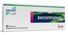 Купить бисопролол, таблетки, покрытые пленочной оболочкой 5мг, 50 шт в Дзержинске