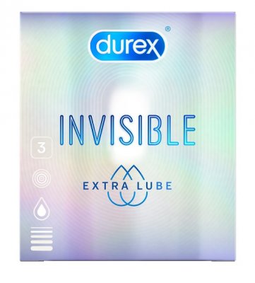 Купить durex (дюрекс) презервативы invisible extra lube, 3шт в Дзержинске