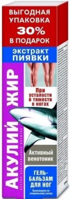 Купить акулий жир гель-бальзам для ног экстракт пиявки, 125мл в Дзержинске