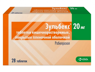 Купить зульбекс, таблетки кишечнорастворимые, покрытые пленочной оболочкой 20мг, 28 шт в Дзержинске