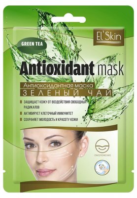 Купить el'skin (элскин) маска тканевая антиоксидантная зеленый чай, 15г в Дзержинске