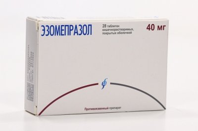 Купить эзомепразол, таблетки кишечнорастворимые, покрытые оболочкой 40мг, 28 шт в Дзержинске