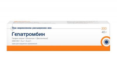 Купить гепатромбин, крем 500ме+3мг+4мг/г туба 40г в Дзержинске