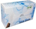 ПЕРЧАТКИ СМОТРОВЫЕ SFM ЛАТЕКСНЫЕ НЕСТЕРИЛЬНЫЕ ОПУДРЕННЫЕ M N50 ПАР/НАТУРАЛЬНЫЙ