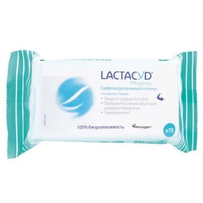 Купить lactacyd pharma (лактацид фарма) салфетки влажные для интимной гигиены с тимьяном 15шт в Дзержинске
