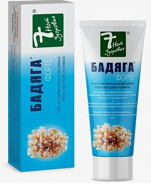 Бадяга Форте, гель косметический от синяков и ушибов, 75мл