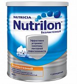 Купить nutrilon (нутрилон) безлактозная сухая смесь детская с рождения, 400г в Дзержинске