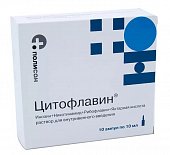 Купить цитофлавин, раствор для внутривенного введения, ампулы 10мл, 10 шт в Дзержинске
