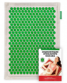 Купить аппликатор массажер медицинский тибетский на мягкой подложке 41х60 см, зеленый в Дзержинске