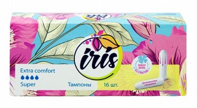 Купить iris (ирис), тампоны супер, 16шт в Дзержинске