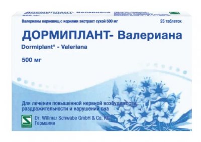 Купить дормиплант-валериана, таблетки покрытые оболочкой 500мг, 25шт в Дзержинске