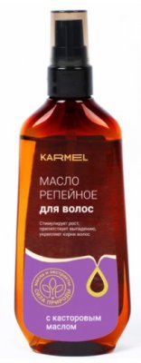 Купить karmel (кармель) масло для волос репейное с касторовым маслом, 100мл в Дзержинске