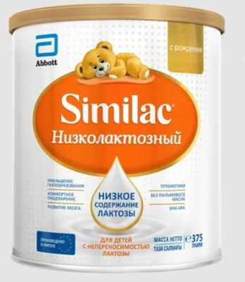 Купить симилак (similac) низколактозный, смесь молочная, с рождения 375г в Дзержинске