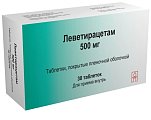 Купить леветирацетам, таблетки, покрытые пленочной оболочкой 500мг, 30 шт в Дзержинске