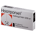 Купить ноотропил, таблетки, покрытые пленочной оболочкой 1200мг, 20 шт в Дзержинске