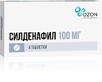 Купить силденафил, таблетки, покрытые пленочной оболочкой 100мг, 4 шт в Дзержинске