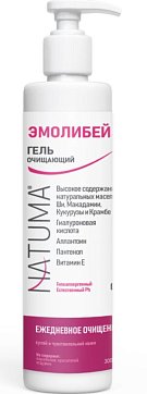 Natuma (Натума) Эмолибейз, гель-эмолент очищающий для лица и тела 300 мл