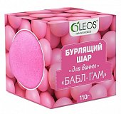 Купить oleos (олеос) шар для ванн бурлящий бабл-гам, 110г в Дзержинске