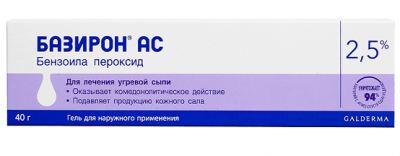 Купить базирон-ас, гель для наружного применения 2,5%, 40г в Дзержинске