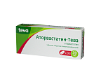 Купить аторвастатин-тева, таблетки, покрытые пленочной оболочкой 20мг, 30 шт в Дзержинске