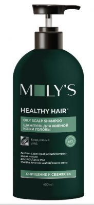 Купить молис (moly's) шампунь для жирной кожи головы, 400мл в Дзержинске