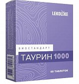 Купить биостандарт таурин 1000 леколайк (lekolike), таблетки массой 600 мг 60шт. бад в Дзержинске