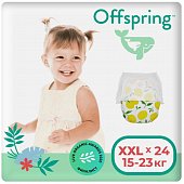Купить offspring (оффспринг) подгузники-трусики детские размер xxl, 15-23 кг 24 шт лимоны в Дзержинске