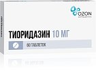 Купить тиоридазин, таблетки, покрытые пленочной оболочкой 10мг, 60 шт в Дзержинске