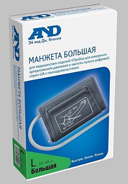 Манжета АНД UA-CUFBOX-LA 32-45см для тонометра, 1 шт