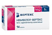 Купить небиволол-вертекс, таблетки 5мг, 14 шт в Дзержинске