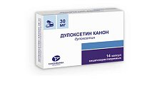 Купить дулоксетин-канон, капсулы кишечнорастворимые 30мг, 14 шт в Дзержинске