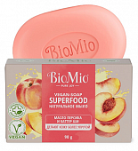 Купить biomio (биомио) bio-soap superfood мыло натуральное с маслом персика и баттером ши 90г в Дзержинске