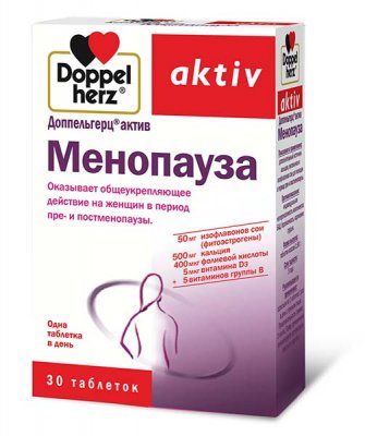 Купить doppelherz (доппельгерц) актив менопауза, таблетки, 30 шт бад в Дзержинске