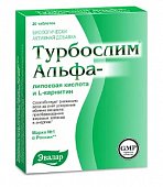 Купить турбослим липоевая кислота и l-каринитин, таблетки 20 шт бад в Дзержинске